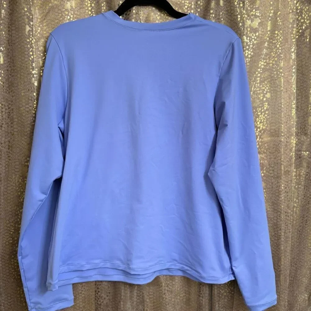 SKIMS Periwinkle Pastel Purple Long Sleeve Swim Rash Guard Top 2X